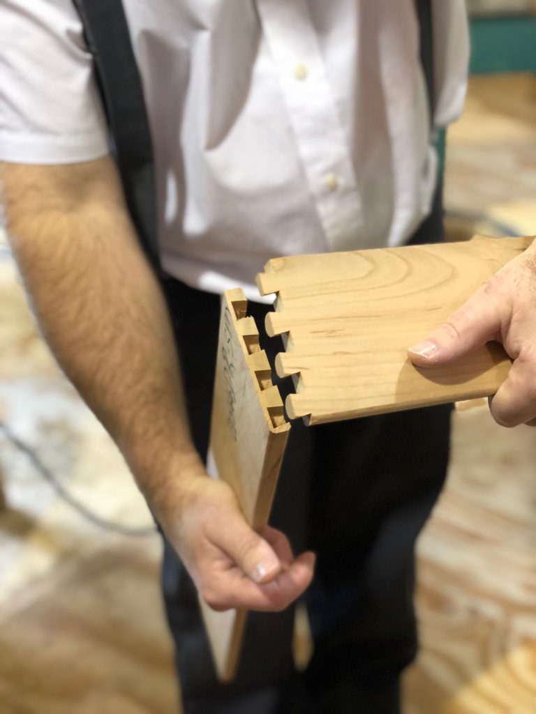 Dovetail joints make a stronger drawer.