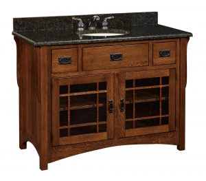 Amish 49" Henderson Mission Single Bathroom Vanity Cabinet