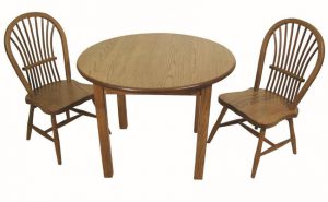 Amish Child's Round Activity Table