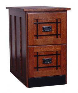 Amish Mission Two Drawer File Cabinet