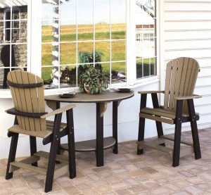 Amish Poly Furniture Pub Table Set