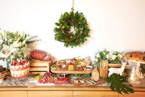 Grazing table display by Lush Platters.