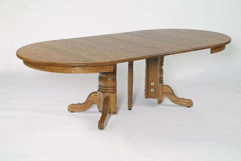 Split Pedestal Extension Dining Table