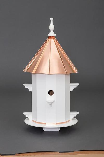 Amish Copper Roof Vinyl Six Hole Birdhouse