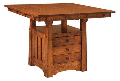 Amish Beaumont Mission Table with Storage 