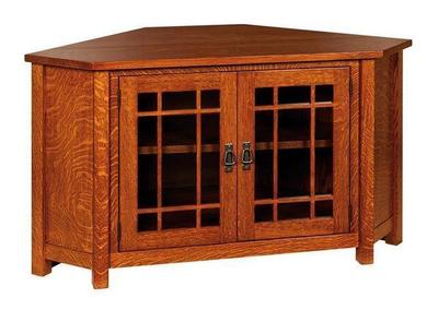 Amish Lancaster Corner TV Cabinet