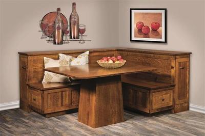 Amish Newport Breakfast Nook Dining Set