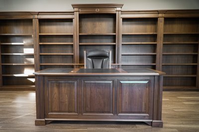 Executive Office Furniture in Walnut Wood