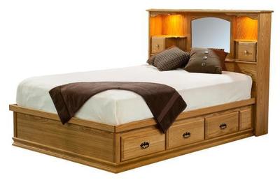 Amish Platform Traditional Storage Bed