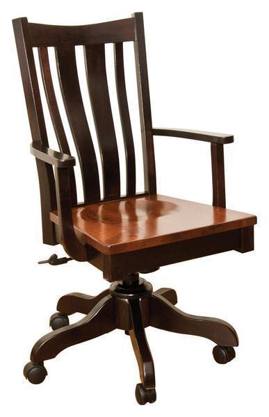 Amish Trenton Gas Lift Desk Chair