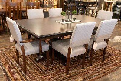 Amish Canaan Dining Chairs with Kingston Table at DutchCrafters