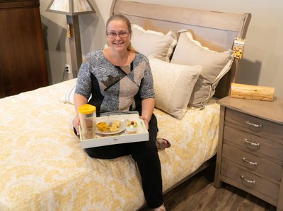 Breakfast in Bed at the DutchCrafters Showroom