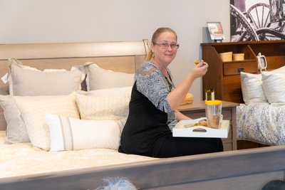 Breakfast in Bed at the DutchCrafters Showroom