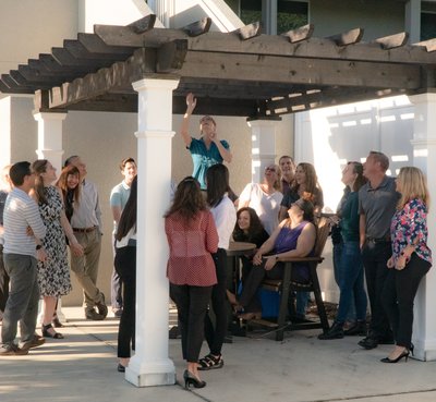 Pergola at the DutchCrafters store.