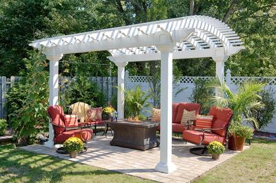 Amish Arcadian Vinyl Pergola Kit