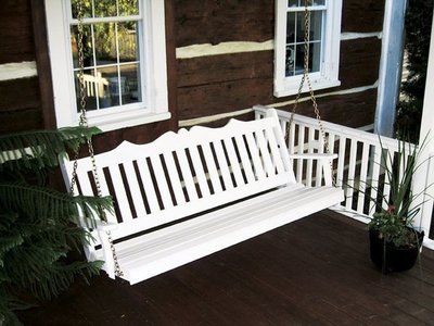 Amish Pine Wood Royal English Porch Swing