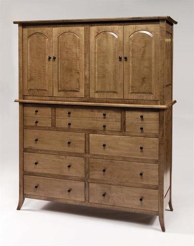 Amish Bunker Hill Armoire Mule Chest