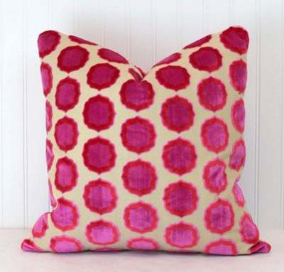 Velvet pillow from Southern Shades