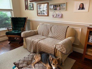 Glider chair in front room