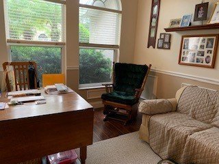 Glider chair in sitting room