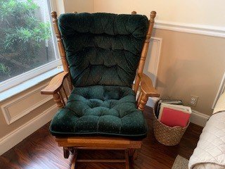 amish four post glider rocker replacement cushions