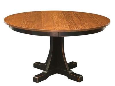 Amish Cumberland Mission Single Pedestal Table