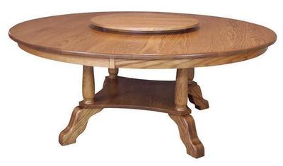 Amish Hardwood Traditional Round Table