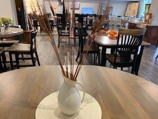 DIY Table Centerpiece Color Wrapped Wheat