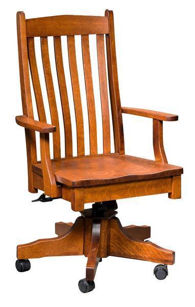 Amish Liberty Desk Chair with Gas Lift