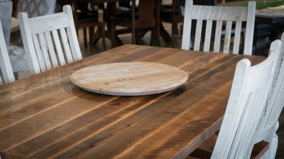 Barnwood Farmhouse Solid Top Dining Table