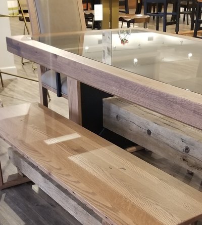 1869 Looking Glass Reclaimed Barnwood Dining Table