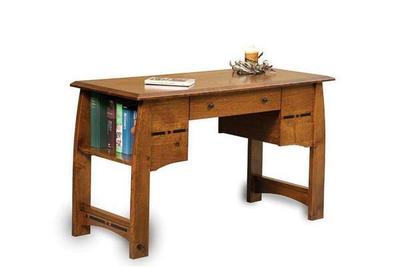 Amish Boulder Creek Writing Desk with Finished Back