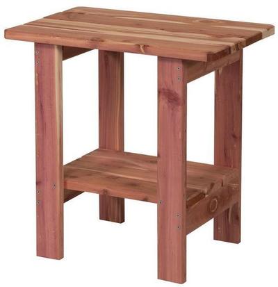 Amish Cedar Wood Rectangle End Table