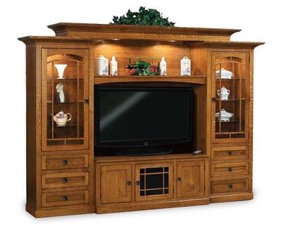 Amish Manhattan Mission Classic Entertainment Center