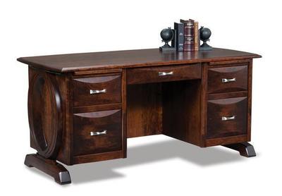 Amish Saratoga Solid Wood Executive Desk