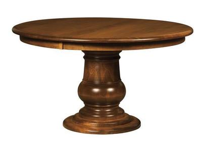 Amish Camrose Single Pedestal Dining Table