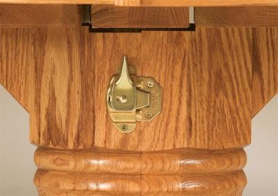 Amish Split Pedestal Dining Table Lock