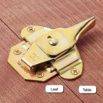 8-Pack Heavy Duty Dining Table Leaf Locks & Connectors - Gold Metal Buckles With Screws For Extending Tables - View #4