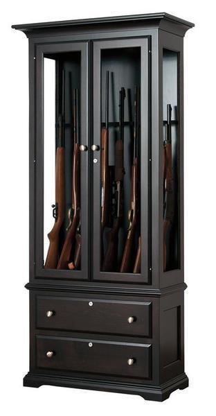 American Alps Solid Wood 8 Gun Cabinet