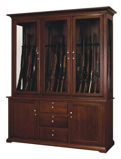 The Amish Deluxe 20 Gun Cabinet