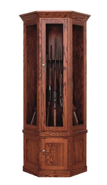 Amish Mission Corner 7 Gun Cabinet