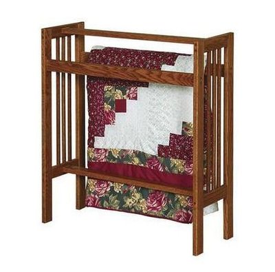 Solid Wood Arts and Crafts Quilt Rack