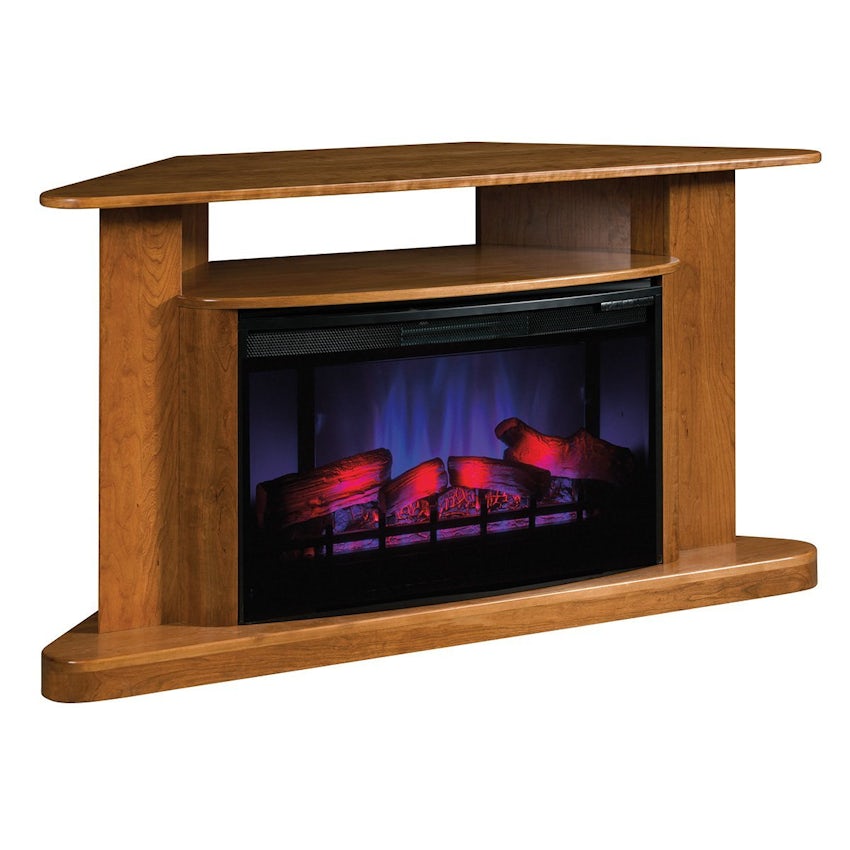 Amish 60" Bellport Electric Fireplace TV Stand