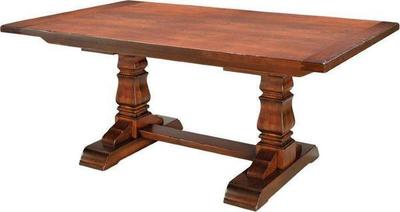 Amish Furniture Provincial Cottage Dining Table with Breadboard Ends