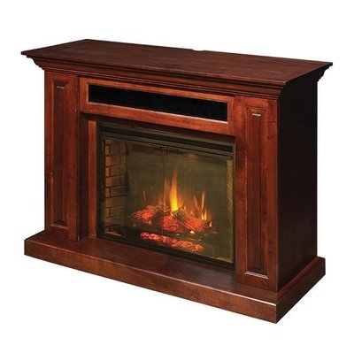 Amish Hiland Entertainment Center with Electric Fireplace