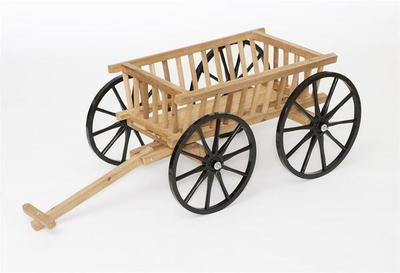 Amish Made Cedar Decorative Pumpkin Wagon