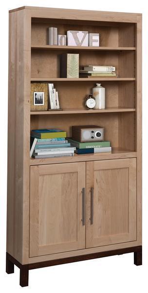 Amish 36 Vienna Bookcase with Optional Doors