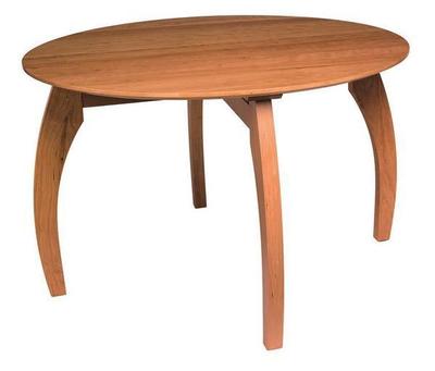 Amish Ripple Back Round Convex Table
