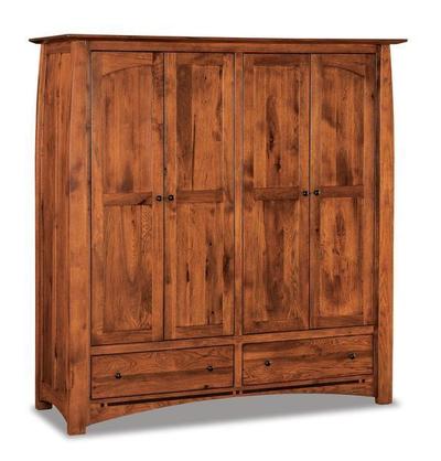 Amish Boulder Creek Double Wardrobe Armoire