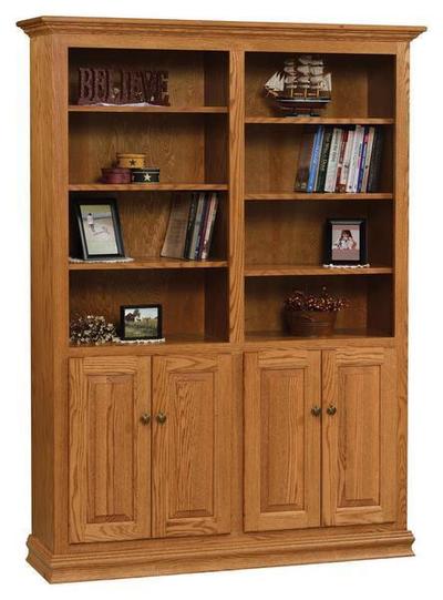 Amish 48 Traditional Bookcase with Optional Doors